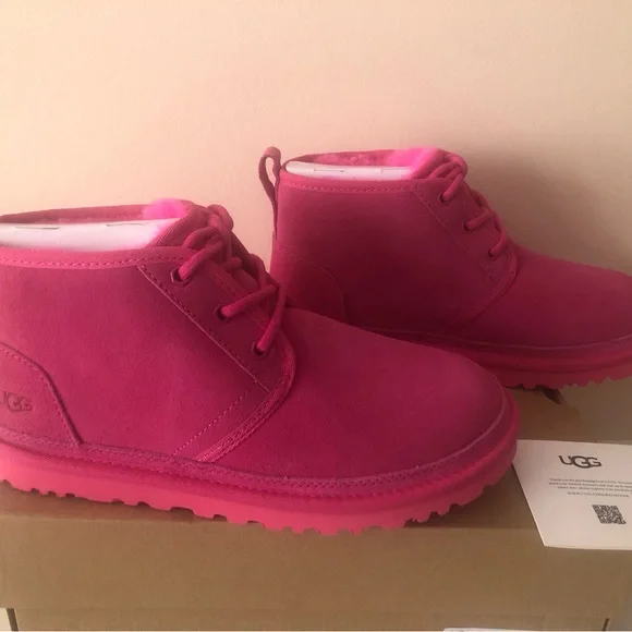 UGG Neumel Chukka Suede Leather Boot. Taffy Pink. New. Size: 8 - Picture 3 of 9